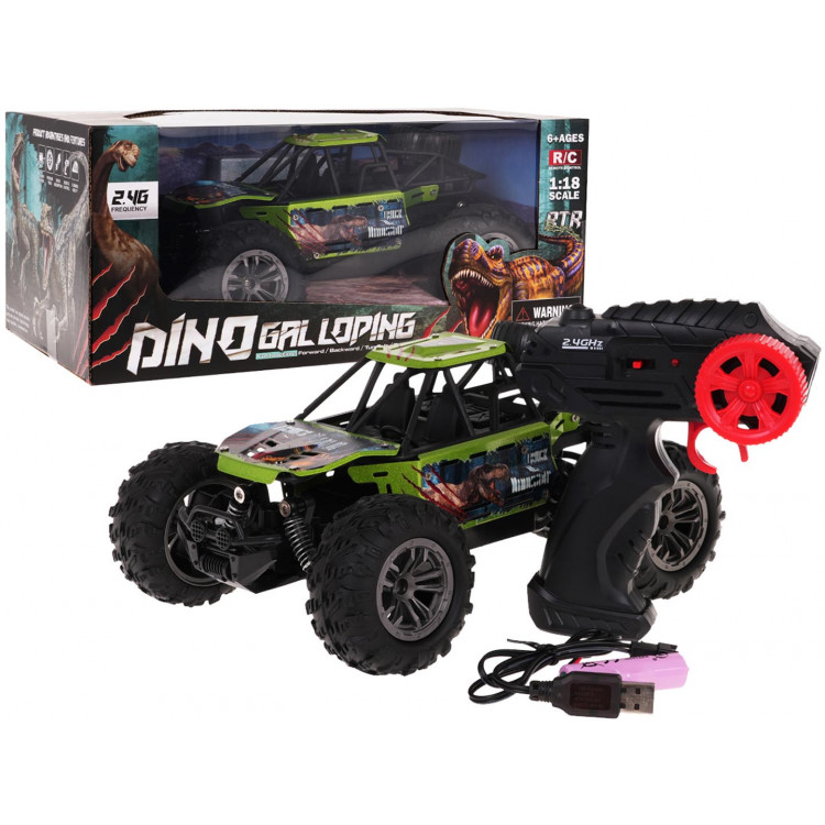 Terénne auto na diaľkové ovládanie 1:18 – zelené